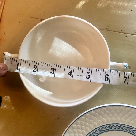 Spode Copeland Mansard Elaine Porcelain Double Handle Soup Cup & Saucer England - Picture 11 of 11